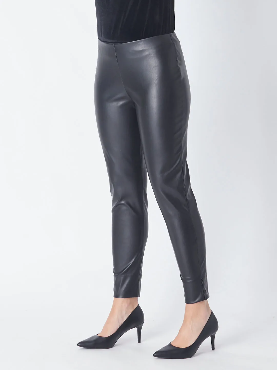 Faux Leather Legging - Black 27062