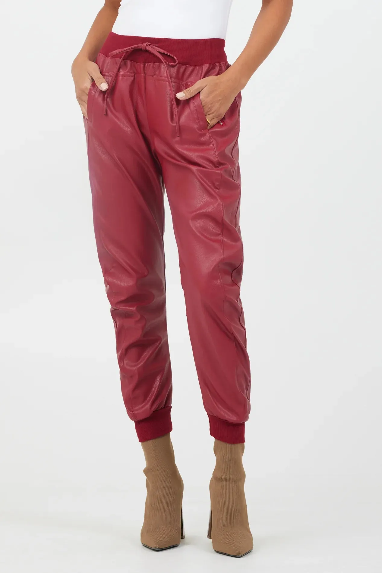 Faux Leather Ultimate Joggers