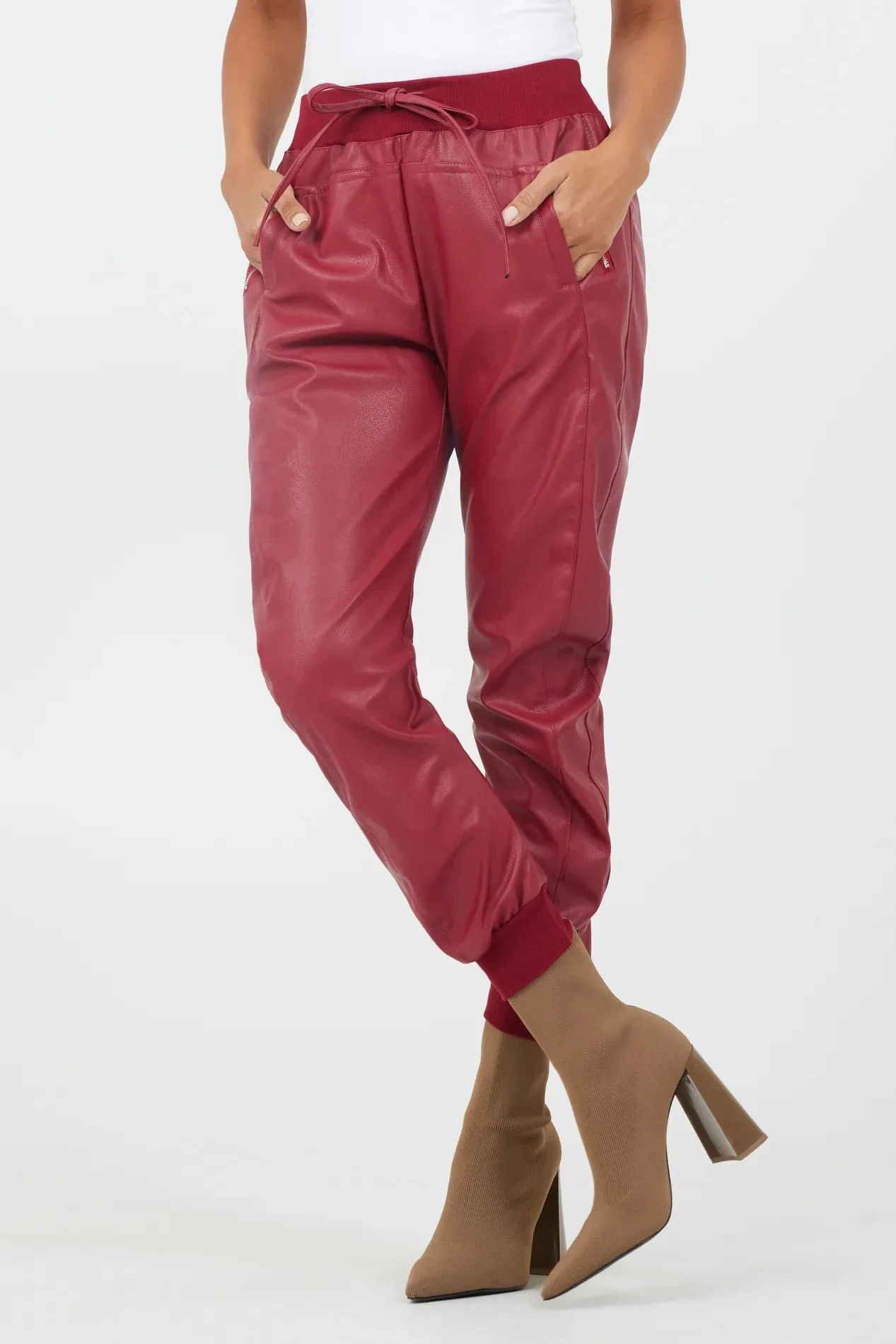 Faux Leather Ultimate Joggers