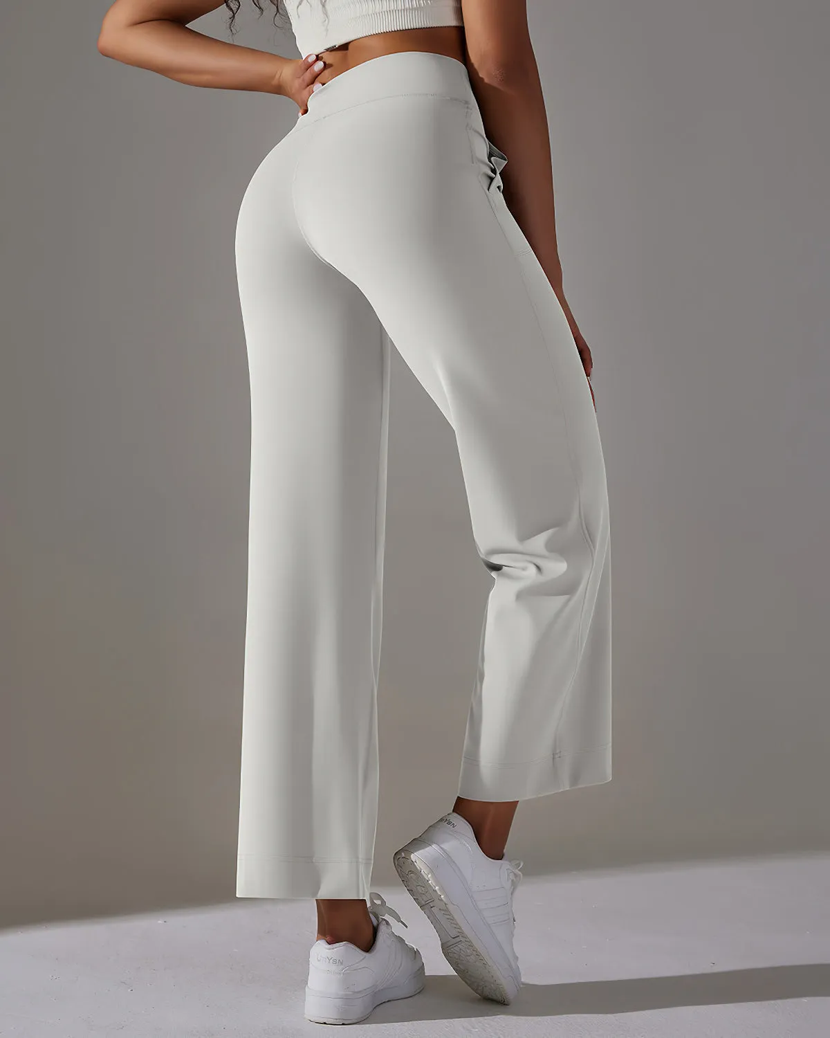Fern Flare Pocket Leggings - Ash Dove