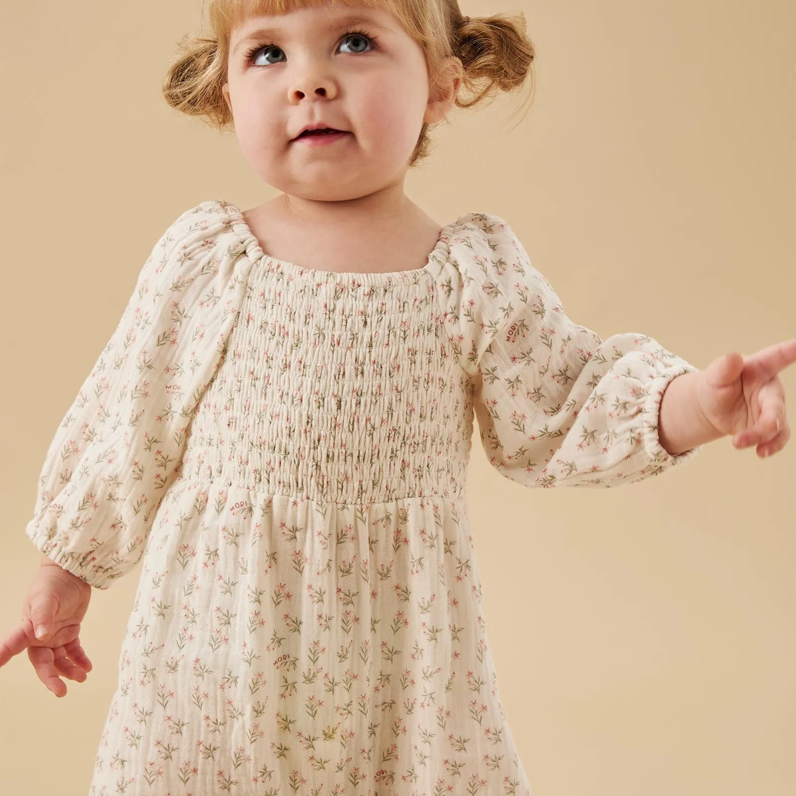 Floral Muslin Smocked Jumpsuit