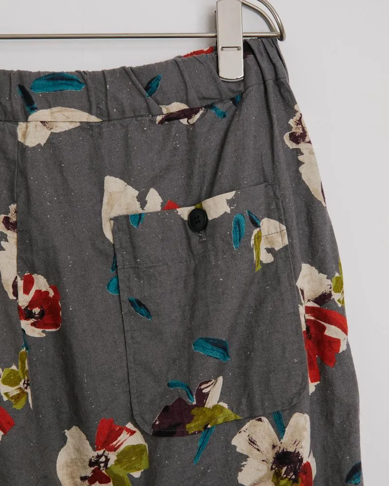 Floral Yoyogi Pant in Gray