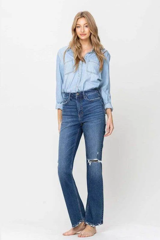 Flying Monkey | Super High Rise Straight Leg Jeans