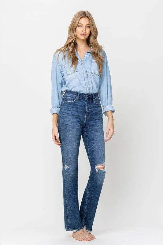Flying Monkey | Super High Rise Straight Leg Jeans