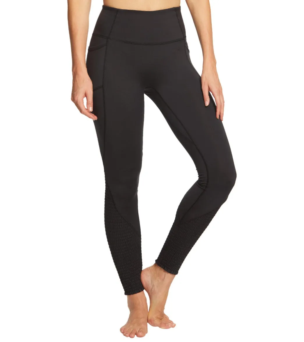 Free People Movement Time Is Now Smocked Leggings With Pockets