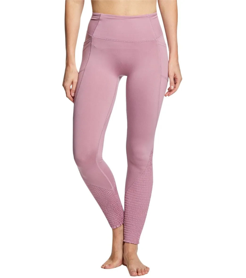 Free People Movement Time Is Now Smocked Leggings With Pockets