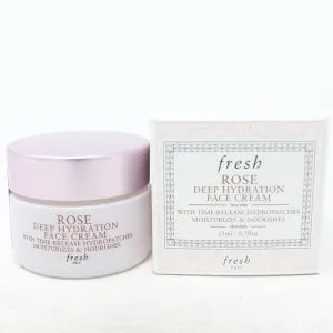 Fresh Rose Deep Hydration Mini Face Cream  0.5oz/15ml New With Box
