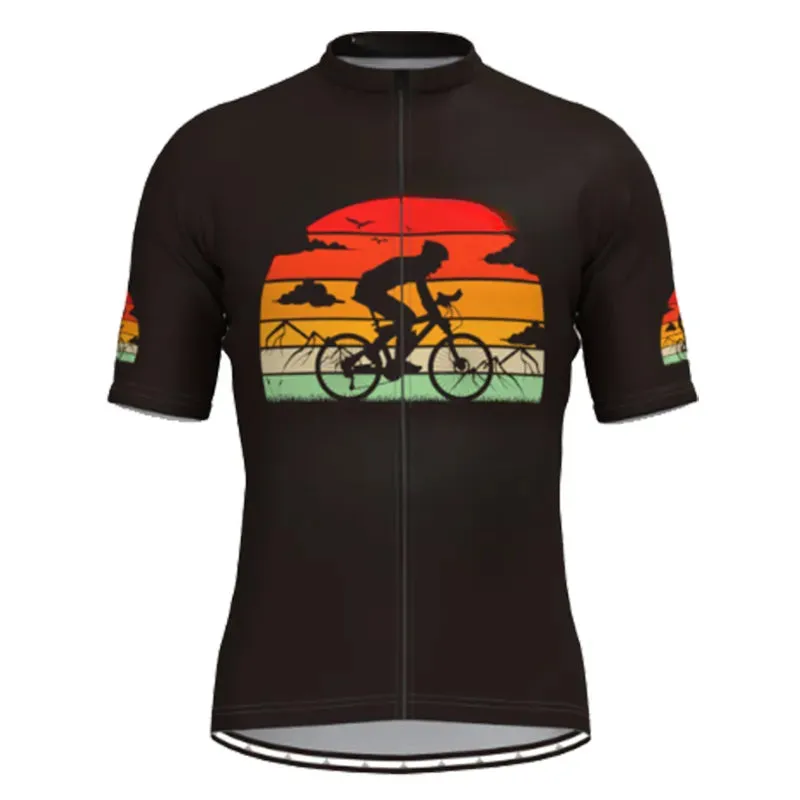Funny Cycling Jersey 2023 Summer Short Sleeve Cycling Clothing MTB Bike Uniform Maillot Ropa Ciclismo Men's Bicycle Wear Shirts
