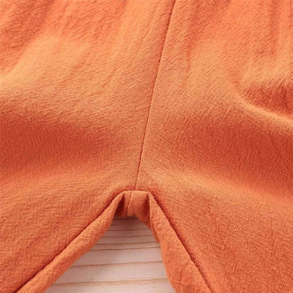 Girls Solid Long Sleeve Top & Pants Baby Wholesale Clothing