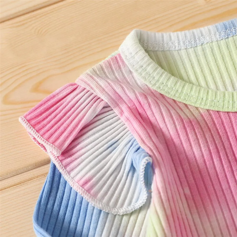 Girls Tie Dye Long Sleeve Stylish Top & Pants Wholesale Girls Boutique Clothing