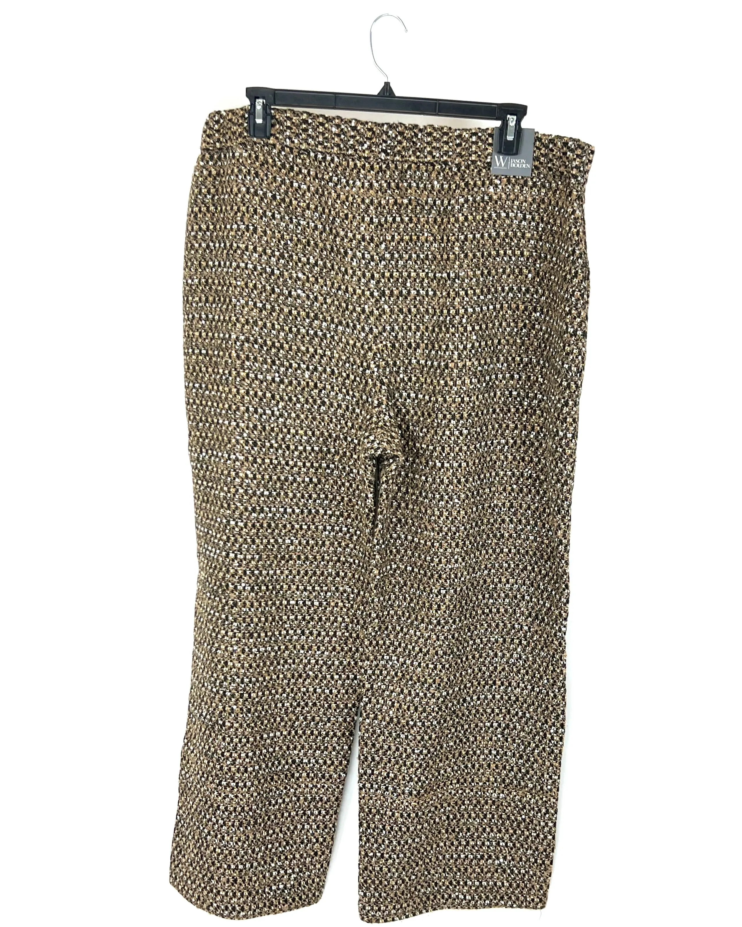 Gold Texture Gold Trousers - Size 6, 12, 18W