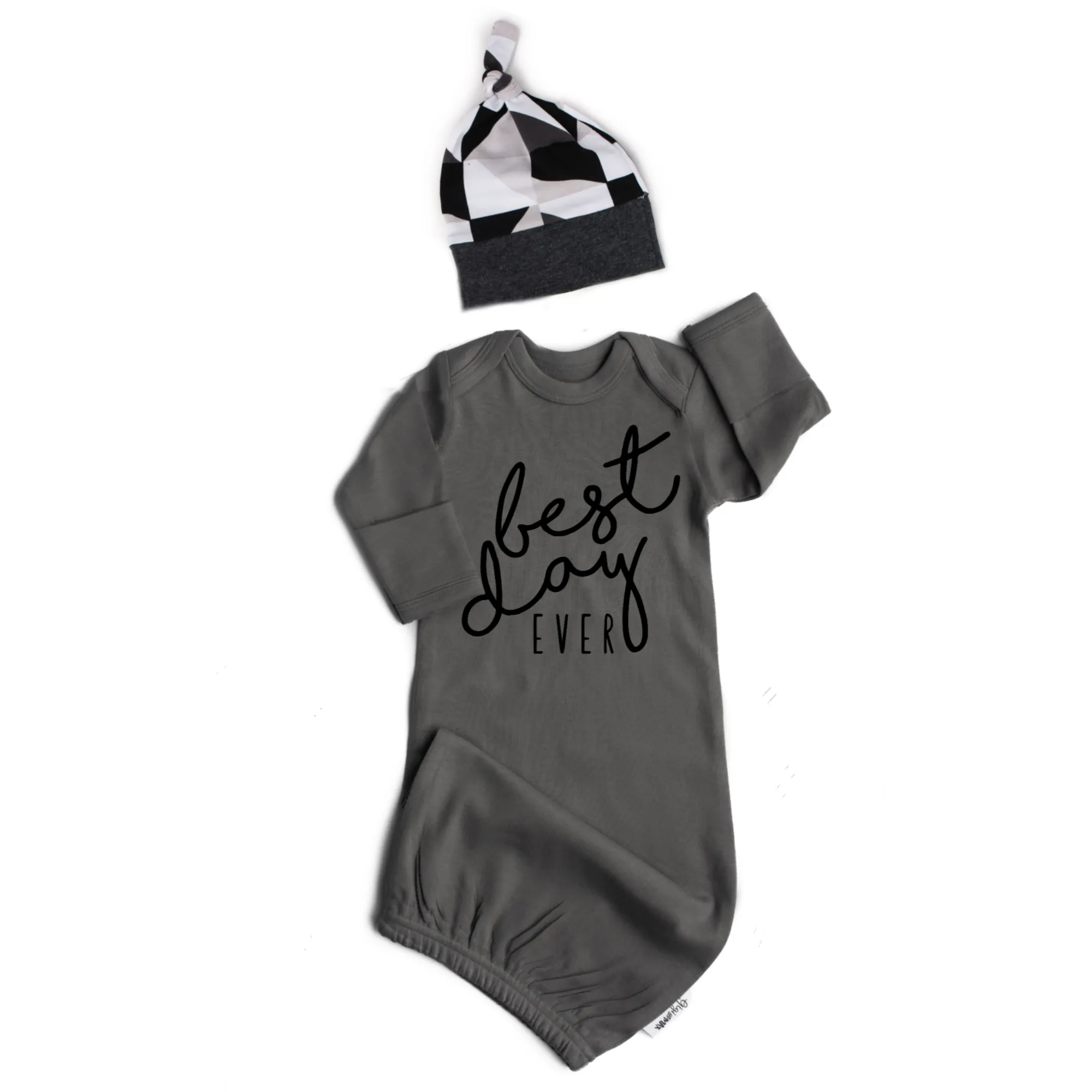 Gown Black on Gray - Best day ever