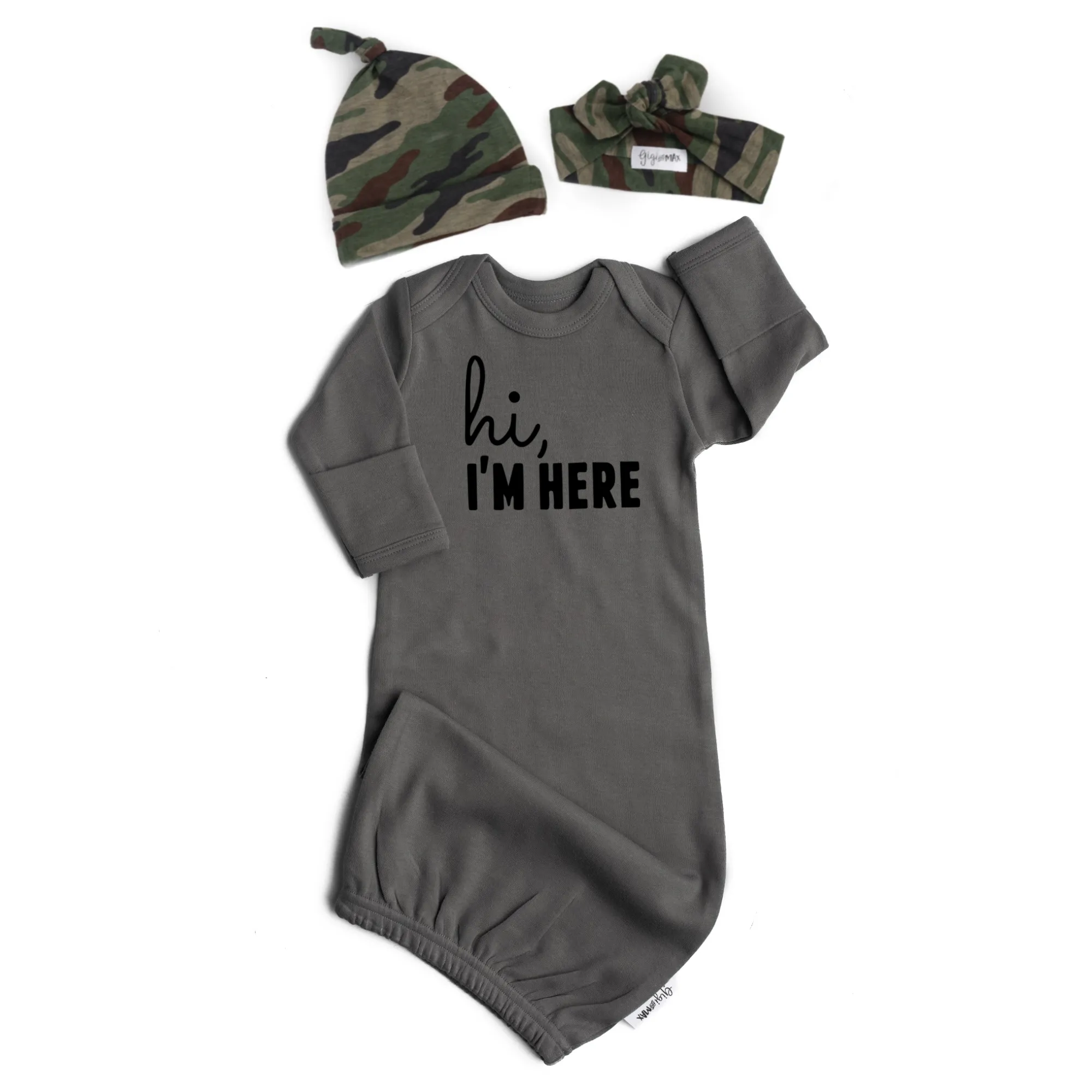 Gray Gown - Black hi, I'm here Gender Neutral