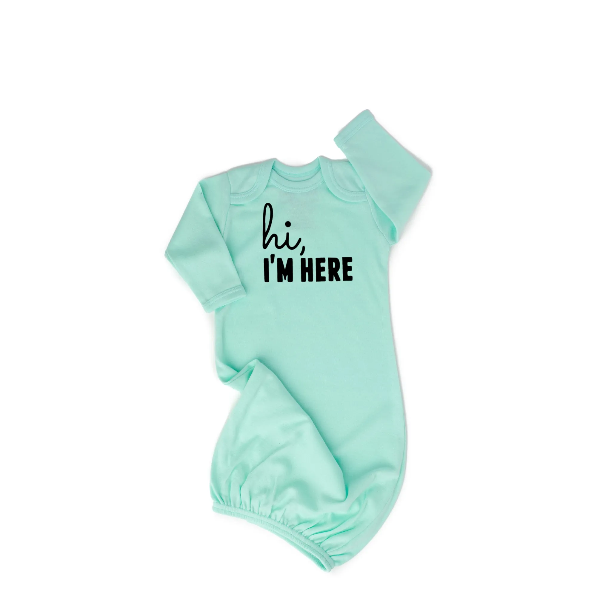 Hi, I'm Here Mint Gown
