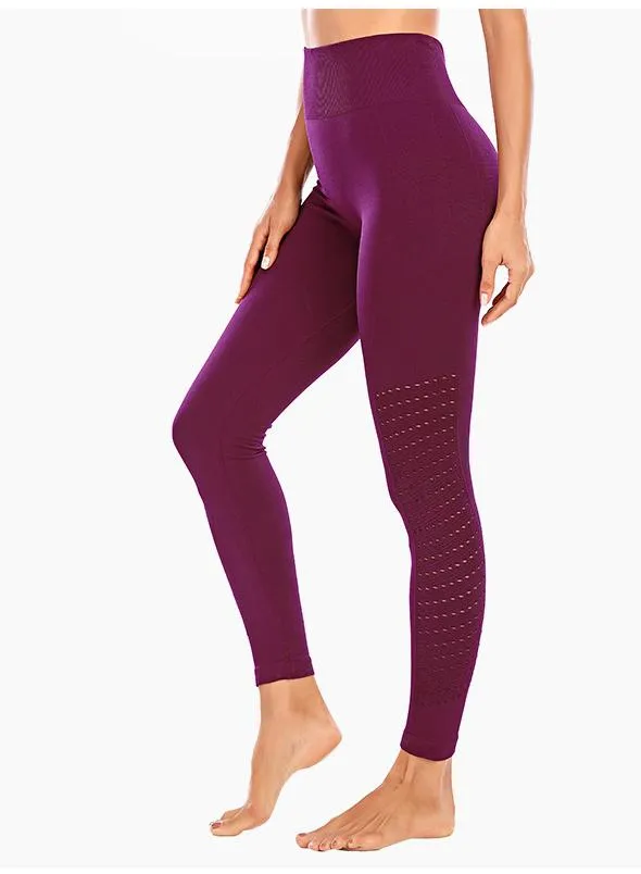 High Quality Solid Women Breathable Running Sports Leggings