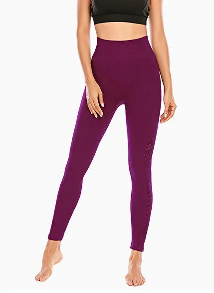 High Quality Solid Women Breathable Running Sports Leggings