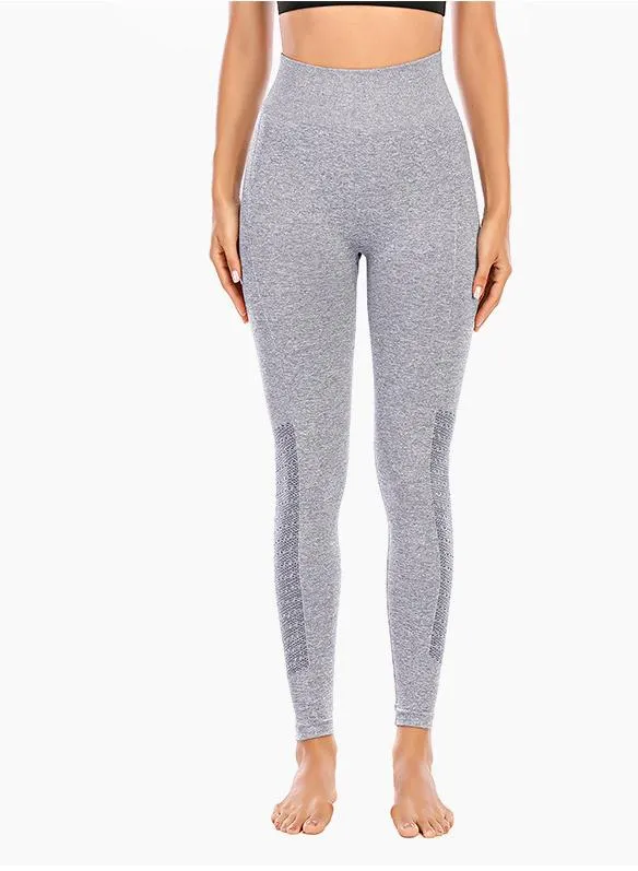High Quality Solid Women Breathable Running Sports Leggings