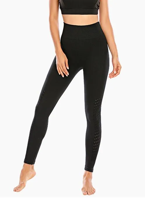 High Quality Solid Women Breathable Running Sports Leggings