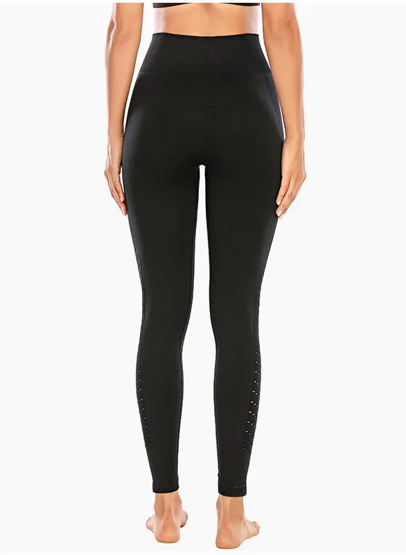 High Quality Solid Women Breathable Running Sports Leggings
