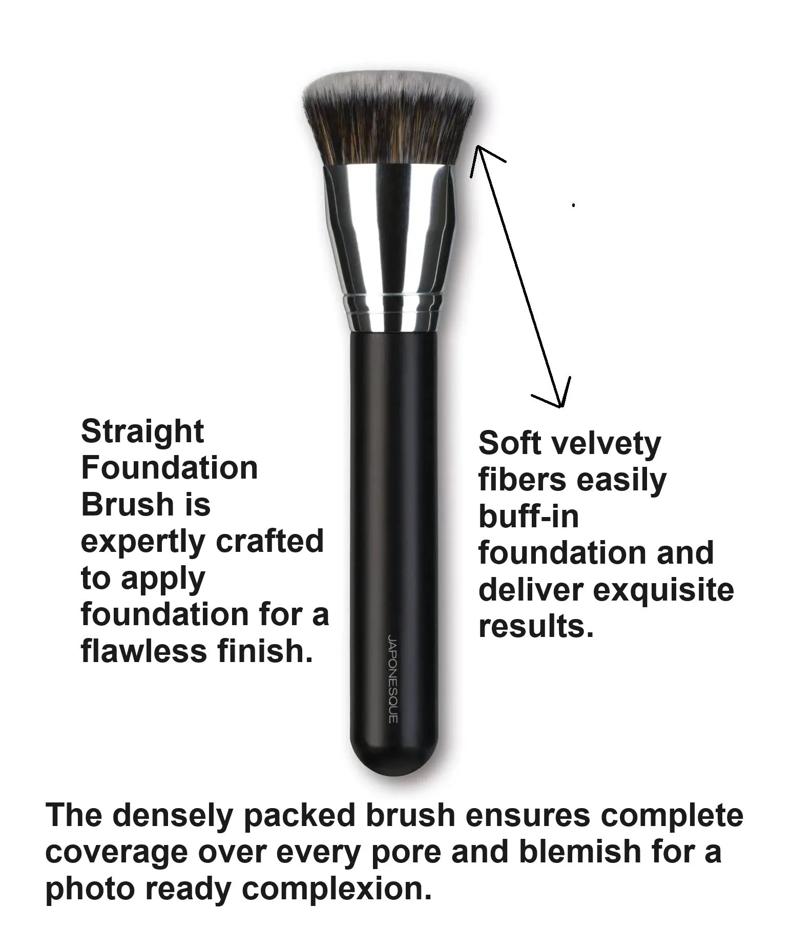 Japonesque Straight Foundation Brush,