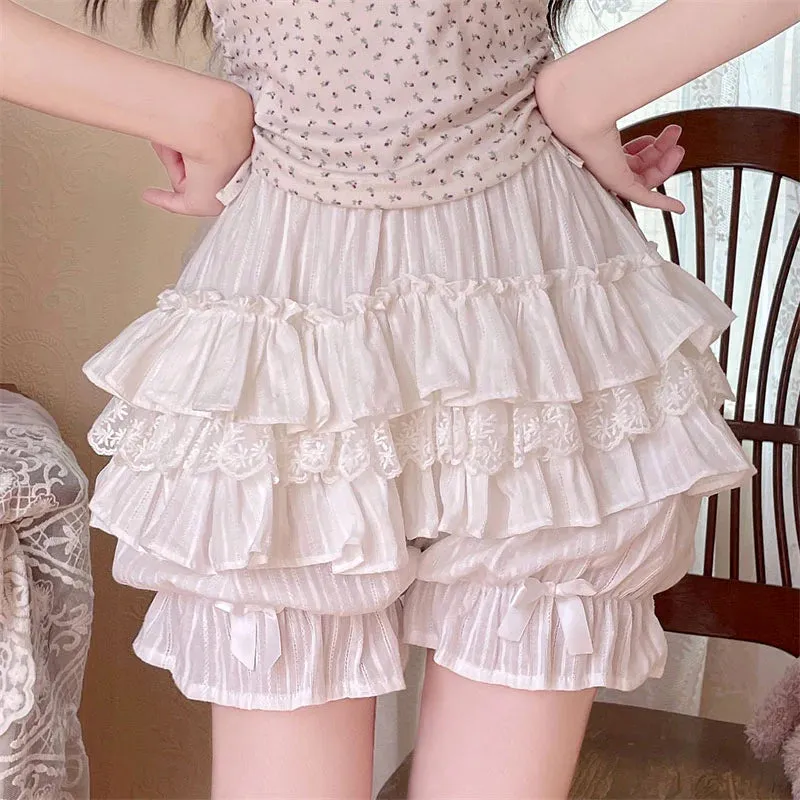Lace Bow Pumpkin Pants AD21103