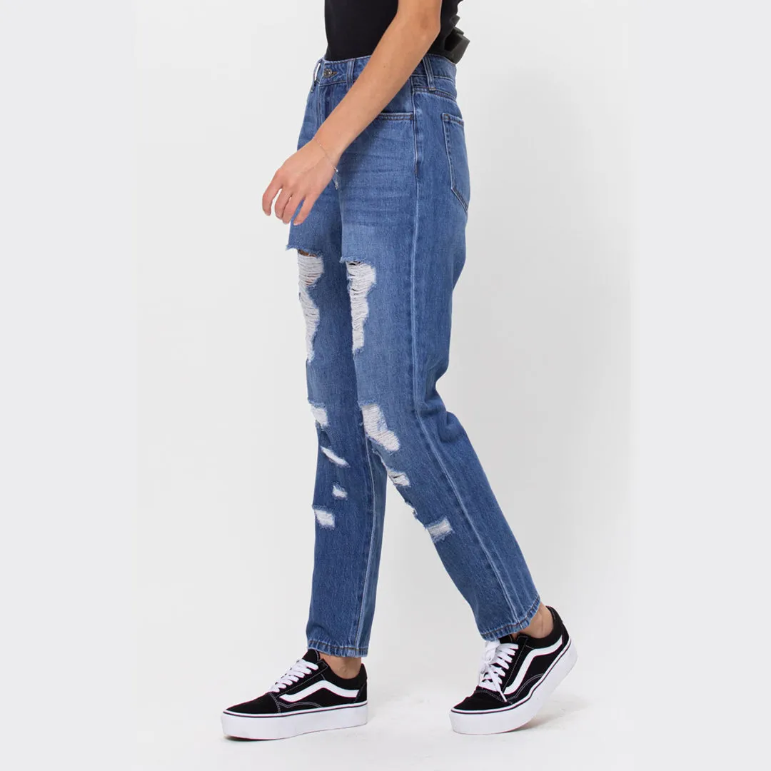 Lance • High Rise Straight Leg Jeans