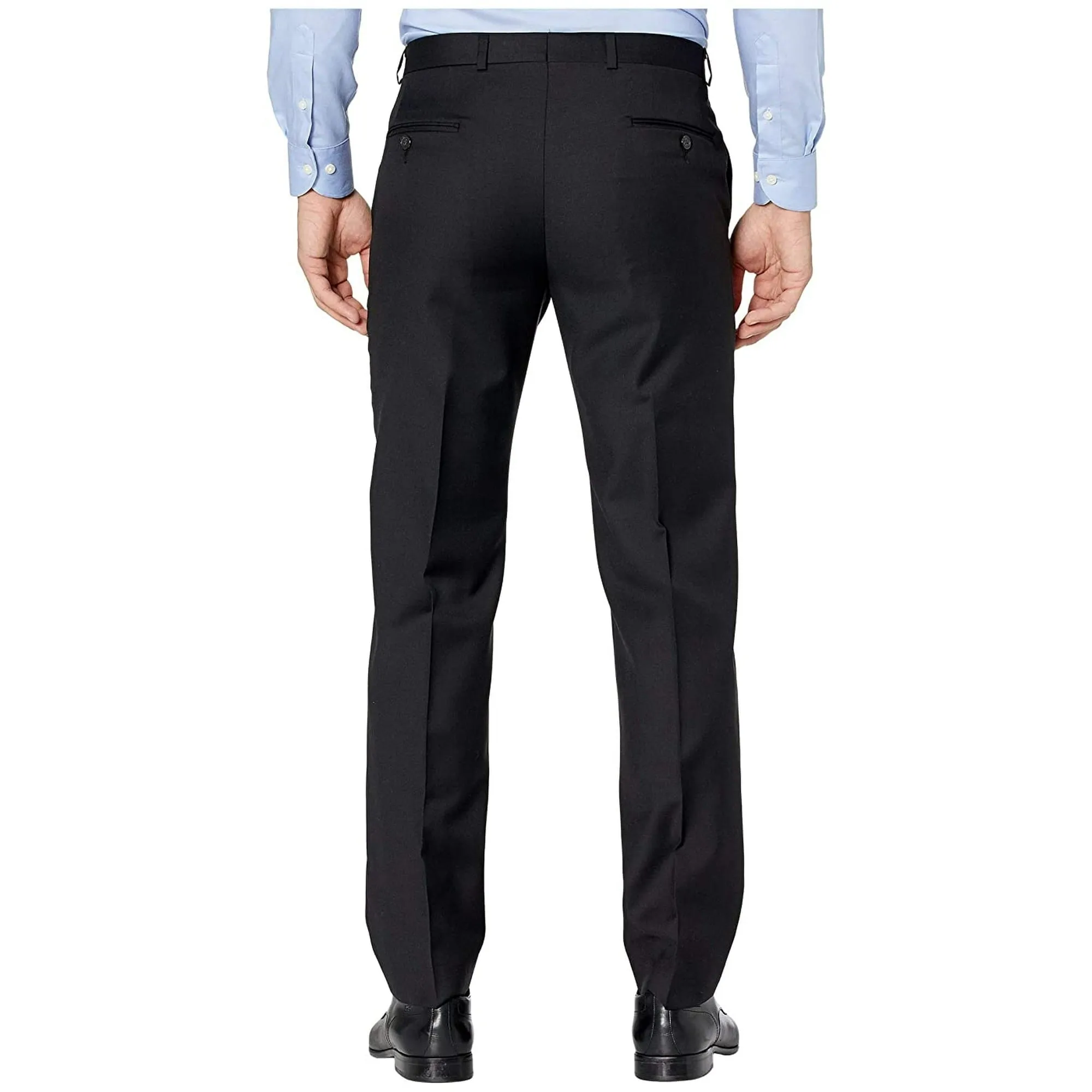 Lauren Ralph Lauren Mens Classic fit Dress Pants 34 / 30 Black Solid
