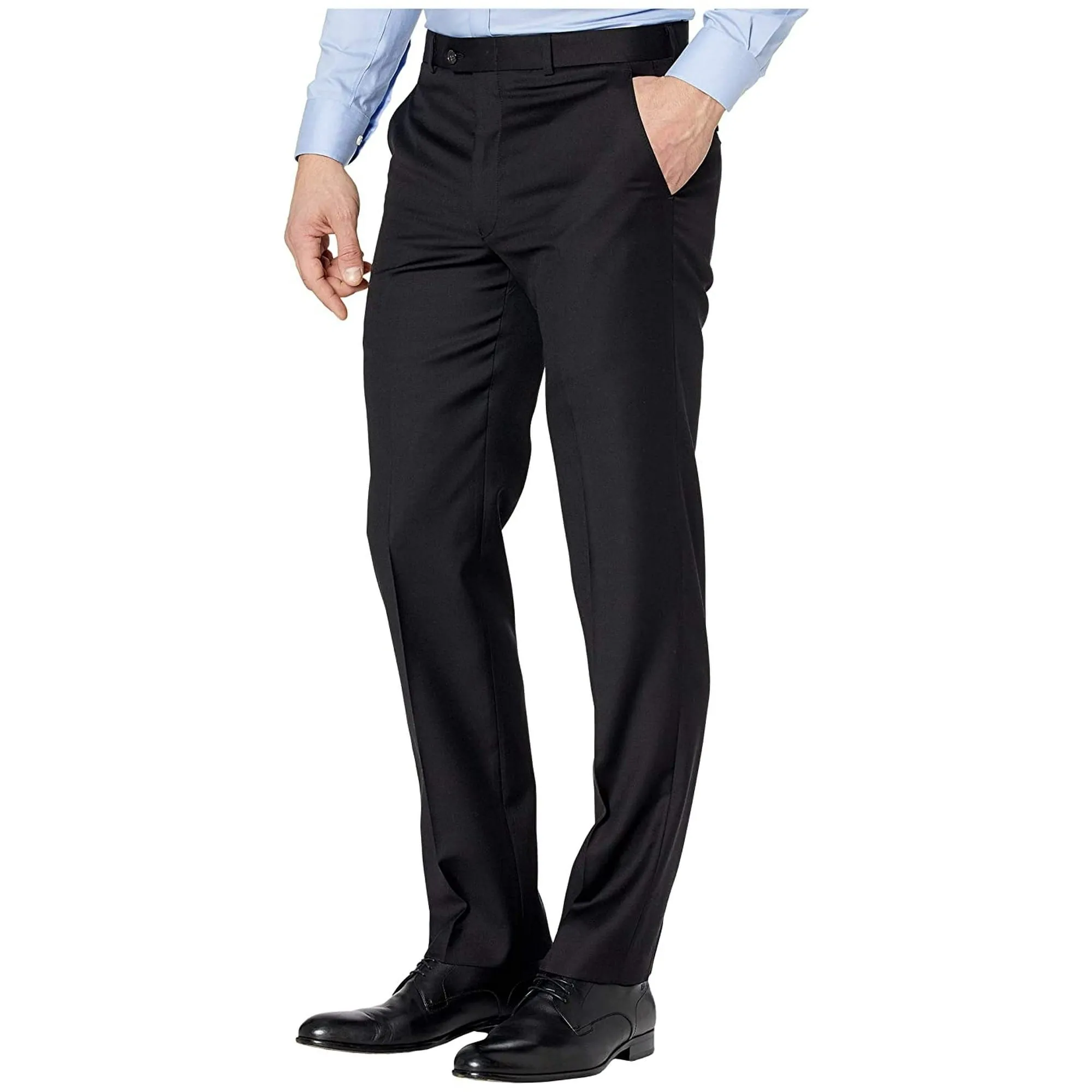Lauren Ralph Lauren Mens Classic fit Dress Pants 34 / 30 Black Solid