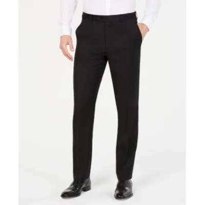 Lauren Ralph Lauren Mens Classic fit Dress Pants 34 / 30 Black Solid