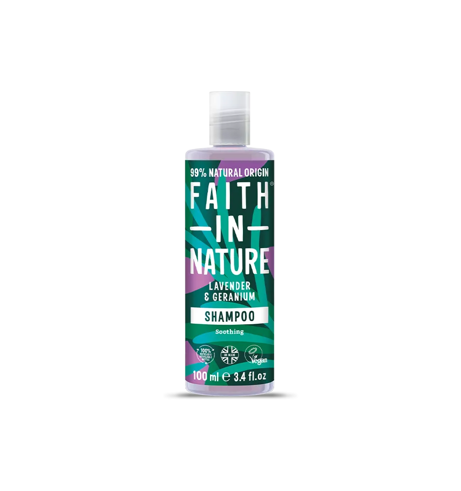 Lavender & Geranium Shampoo - 100ml Travel Size