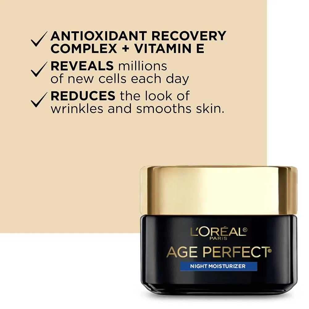 L'Oreal Paris Age Perfect Cell Renewal Anti-Aging Day Moisturizer SPF 25, Antioxidant Recovery Complex - Smooth Wrinkles, Firmer, Radiant, Younger Looking Skin. Dermatologist Tested, 1.7 oz.