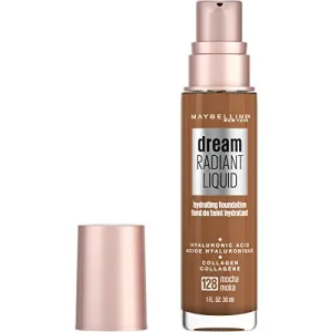 Maybelline Dream Radiant Liquid Foundation, Medium Coverage, Mocha, 1 fl oz