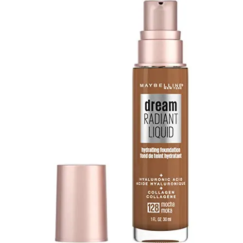 Maybelline Dream Radiant Liquid Foundation, Medium Coverage, Mocha, 1 fl oz