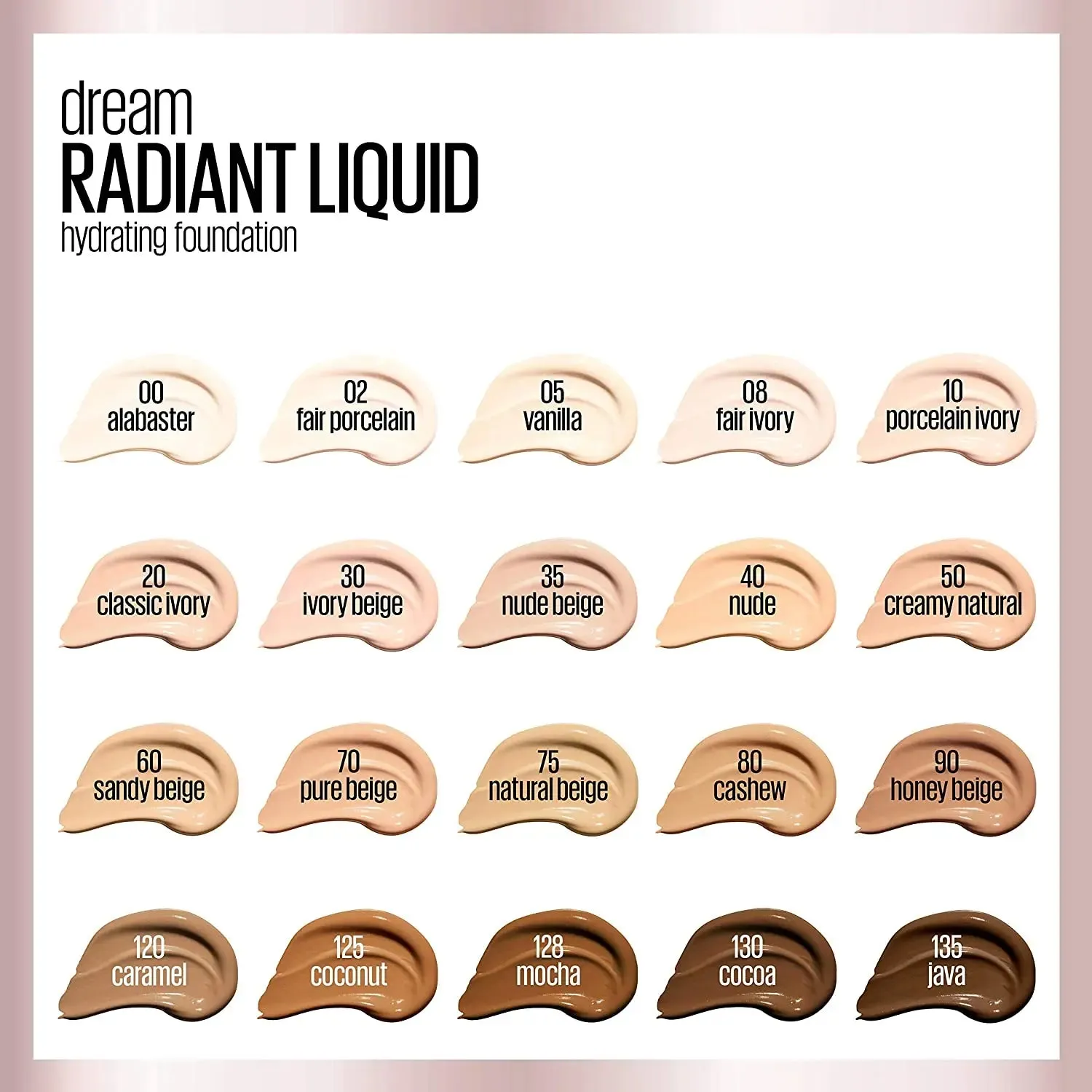 Maybelline Dream Radiant Liquid Medium Coverage Hydrating Makeup, Lightweight Liquid Foundation, Sandy Beige, 1 Fl; Oz