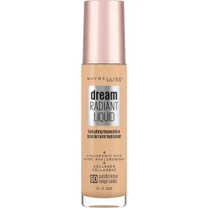 Maybelline Dream Radiant Liquid Medium Coverage Hydrating Makeup, Lightweight Liquid Foundation, Sandy Beige, 1 Fl; Oz