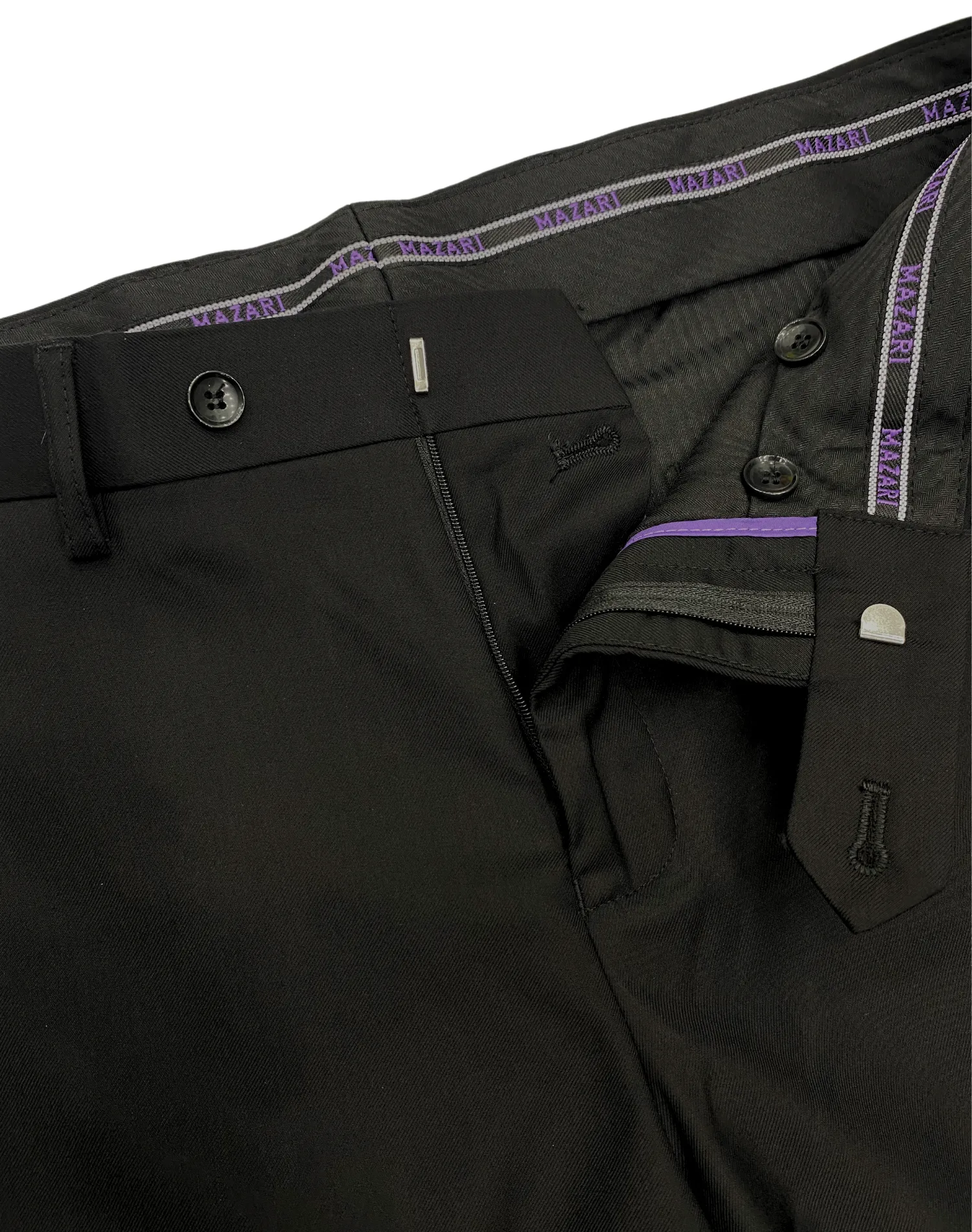 Mazari Slim Fit Dress Pants - Black