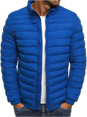 Men's Puffer Jacket Waterproof Quilted Jacket Thicken Coat Winter Warm Cotton-Padded Coats Windproof Outdoor