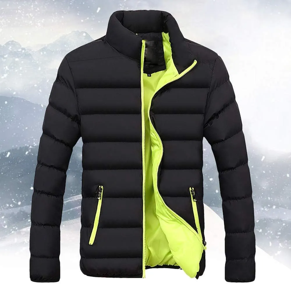 Men's Puffer Jacket Waterproof Winter Parka Warm Thicken Ski Coat Real Down Insulated Packable Puffer Jacket