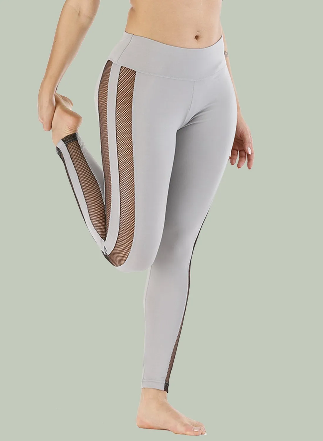 Mesh Stitching Breathable Leggings