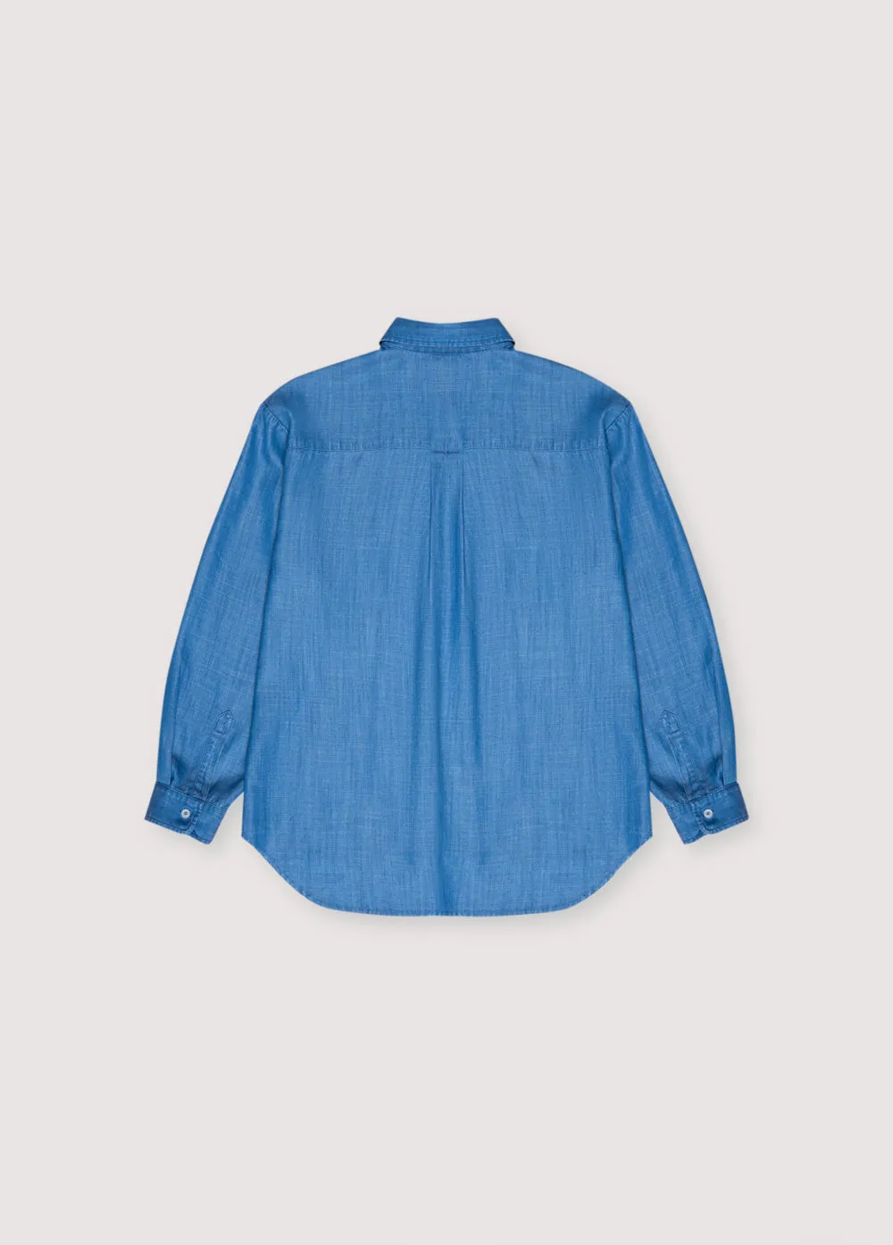 Micenas Woman Shirt Mid Blue Denim