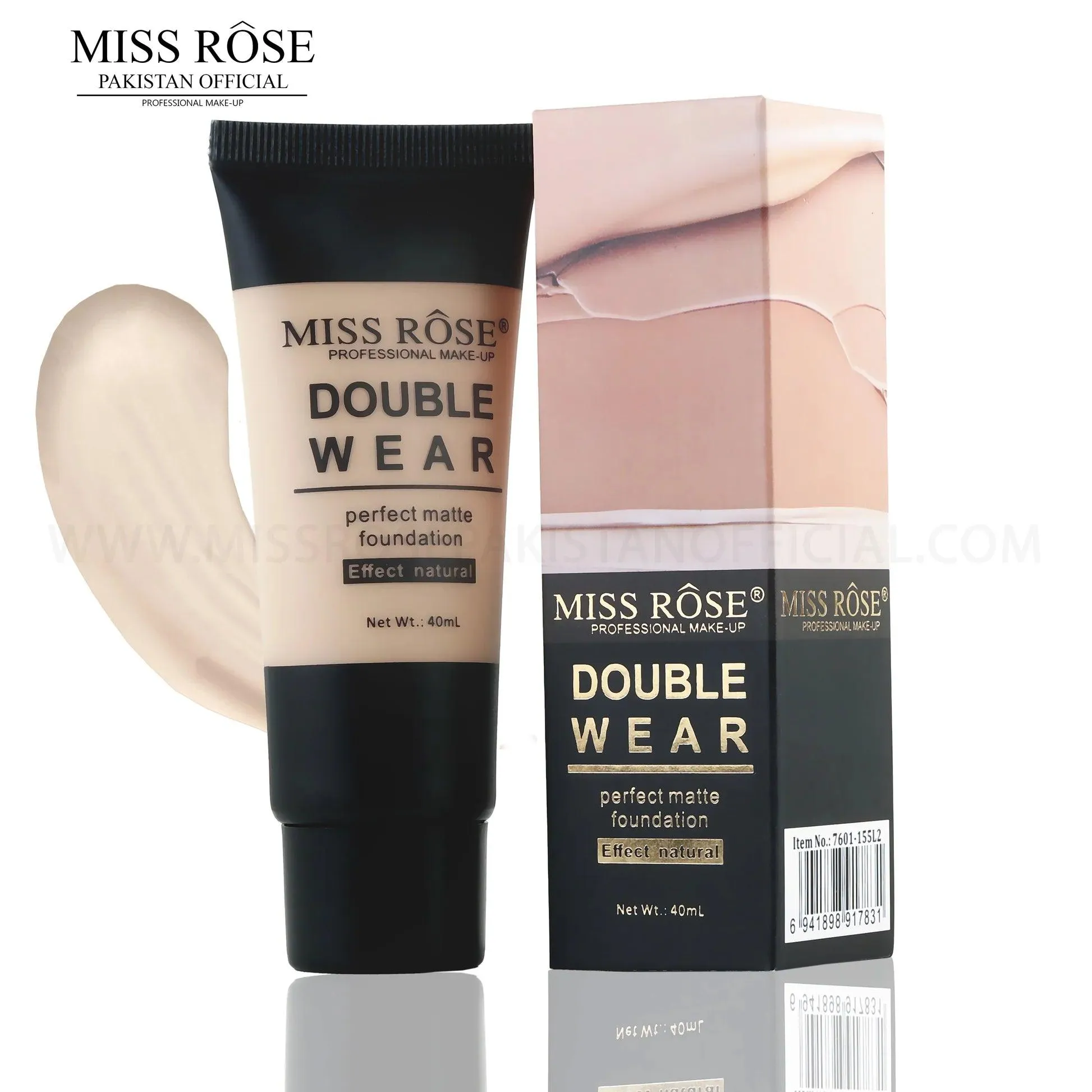Miss Rose Double Wear Foundation – Long-Lasting Full Coverage Makeup
