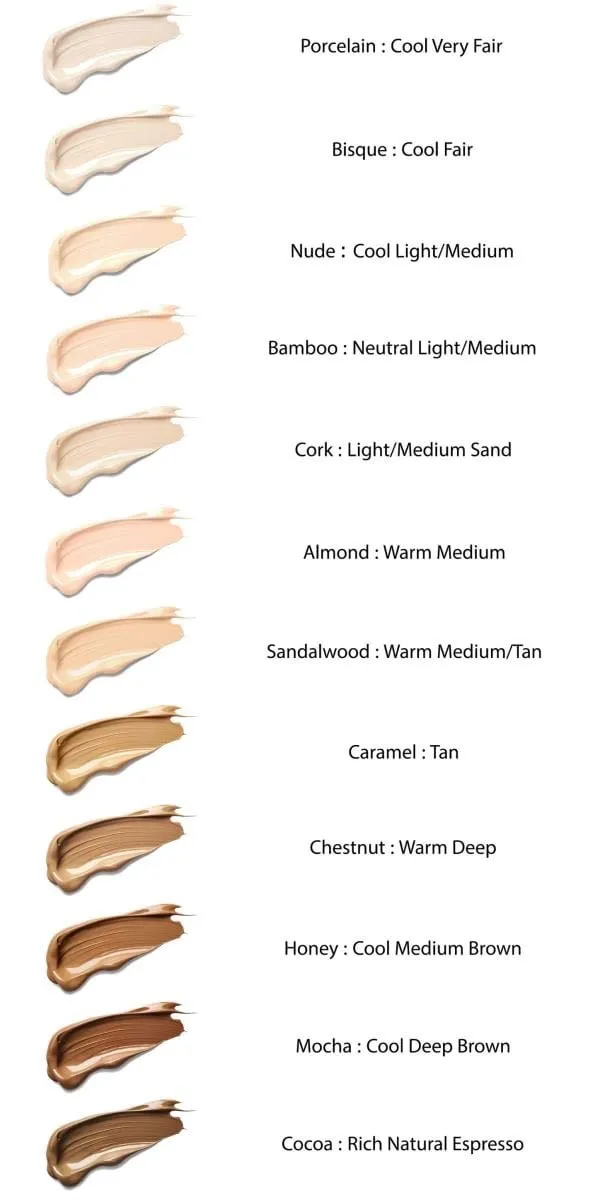 Mom's Secret 100% Natural Foundation, Organic, Vegan, Aloe Based, Natural Sun Protection, Gluten Free, Cruelty Free, Made in the USA, 1FL Oz. (Porcelain)