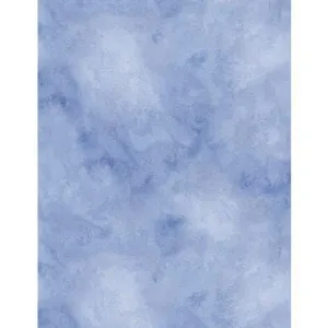 Morning Blooms - Watercolor Texture Blue