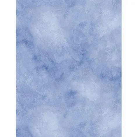 Morning Blooms - Watercolor Texture Blue