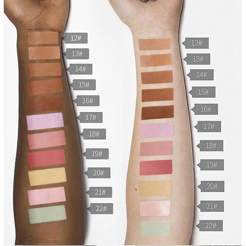 MUZXR- Foundations Concealers Liquid Waterproof Full Coverage Foundation Corrector Palette Base Professional HZP