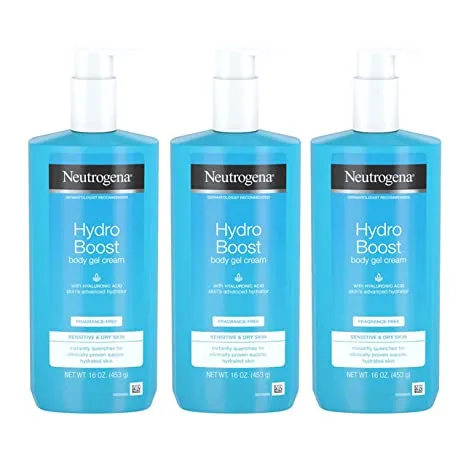 Neutrogena Hydro Boost Fragrance-free Hydrating Body Gel Cream, 16 Ounce