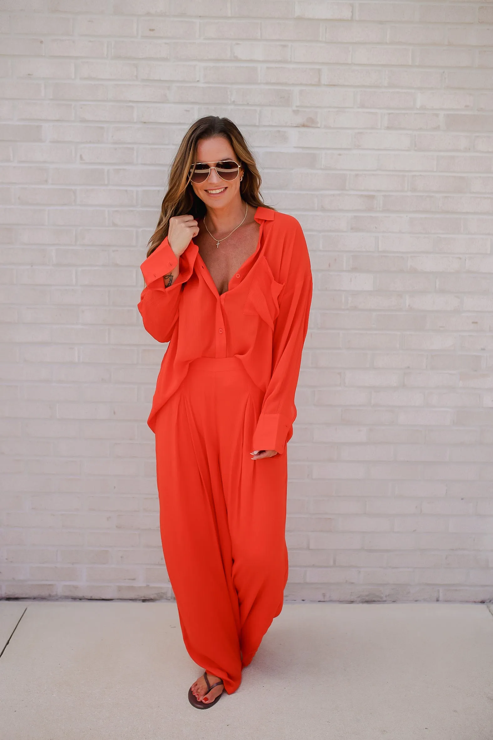 Not So Subtle Wide Leg Pants