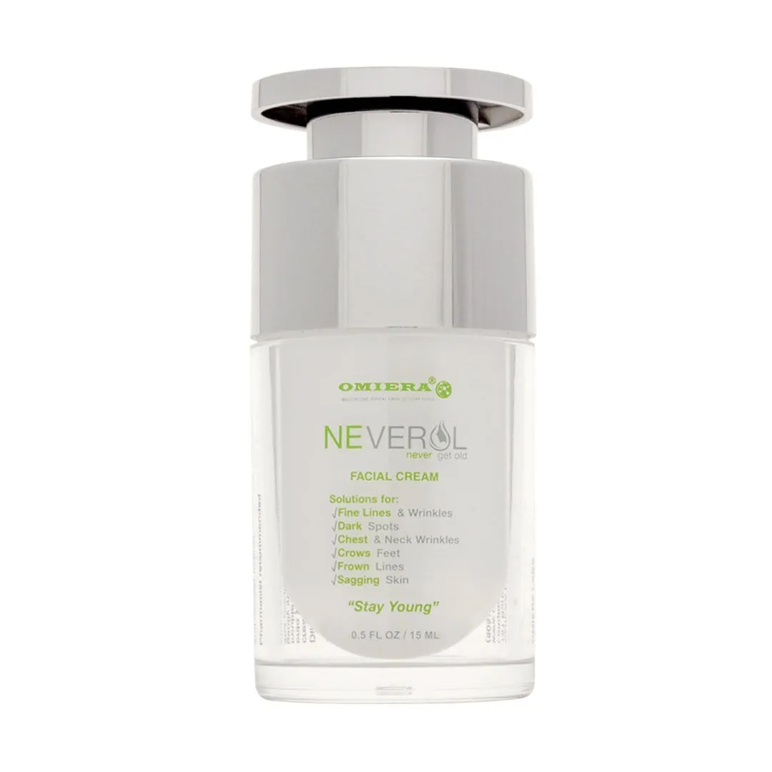 Omiera Labs Neverol Anti Aging Cream, Dark Spot Remover, Skin Tightening Cream for Face and Neck