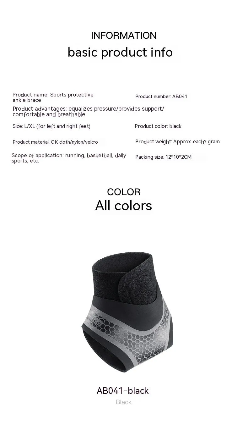 Outdoor Sports Breathable Sprain Protective Gear Ankle Sleeve