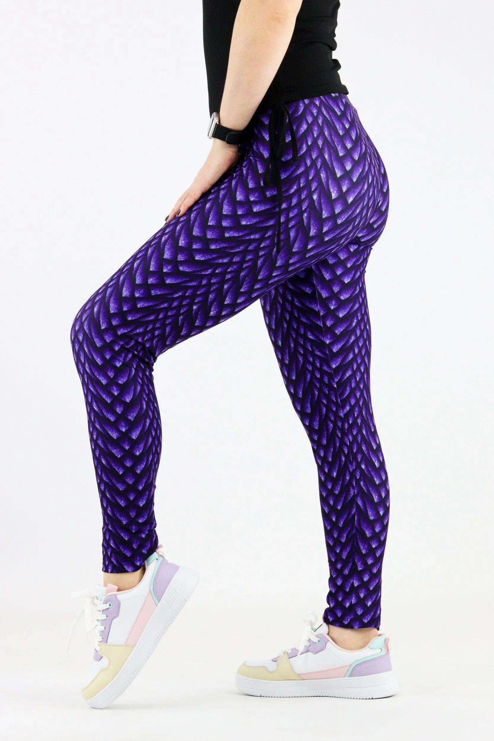 Purple Dragon - Casual Full Leggings